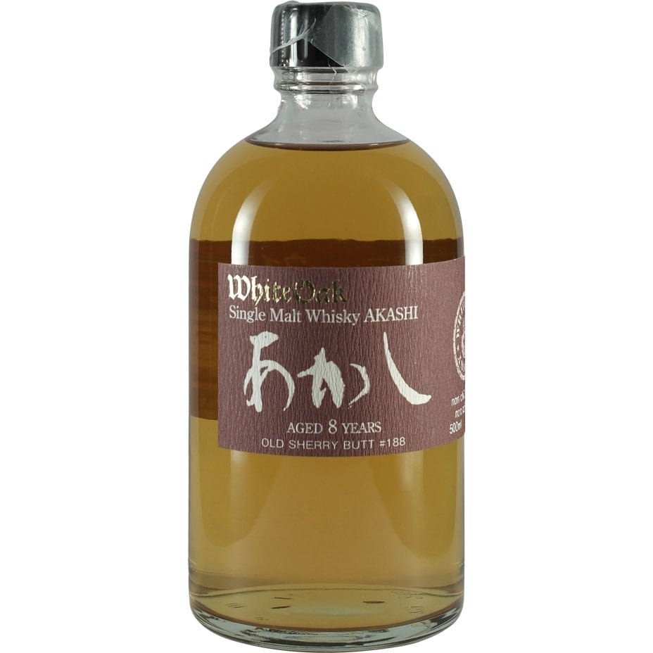 Akashi White Oak 8 Years Old Sherry Butt #188 Front