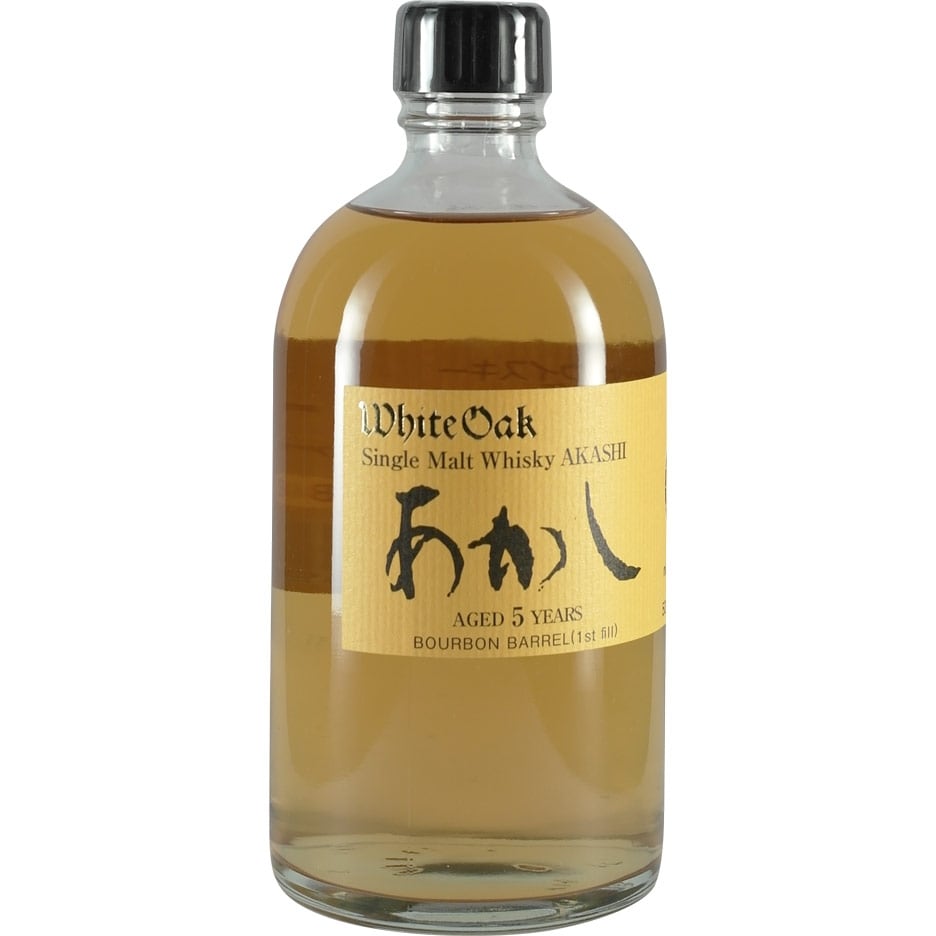 Akashi White Oak Bourbon Barrel 1st Fill 5 Years Bottle Front