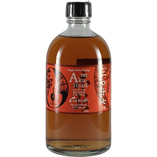 Akashi white Oak The AKA Head 4 Years Redwine Cask Finish Box Back