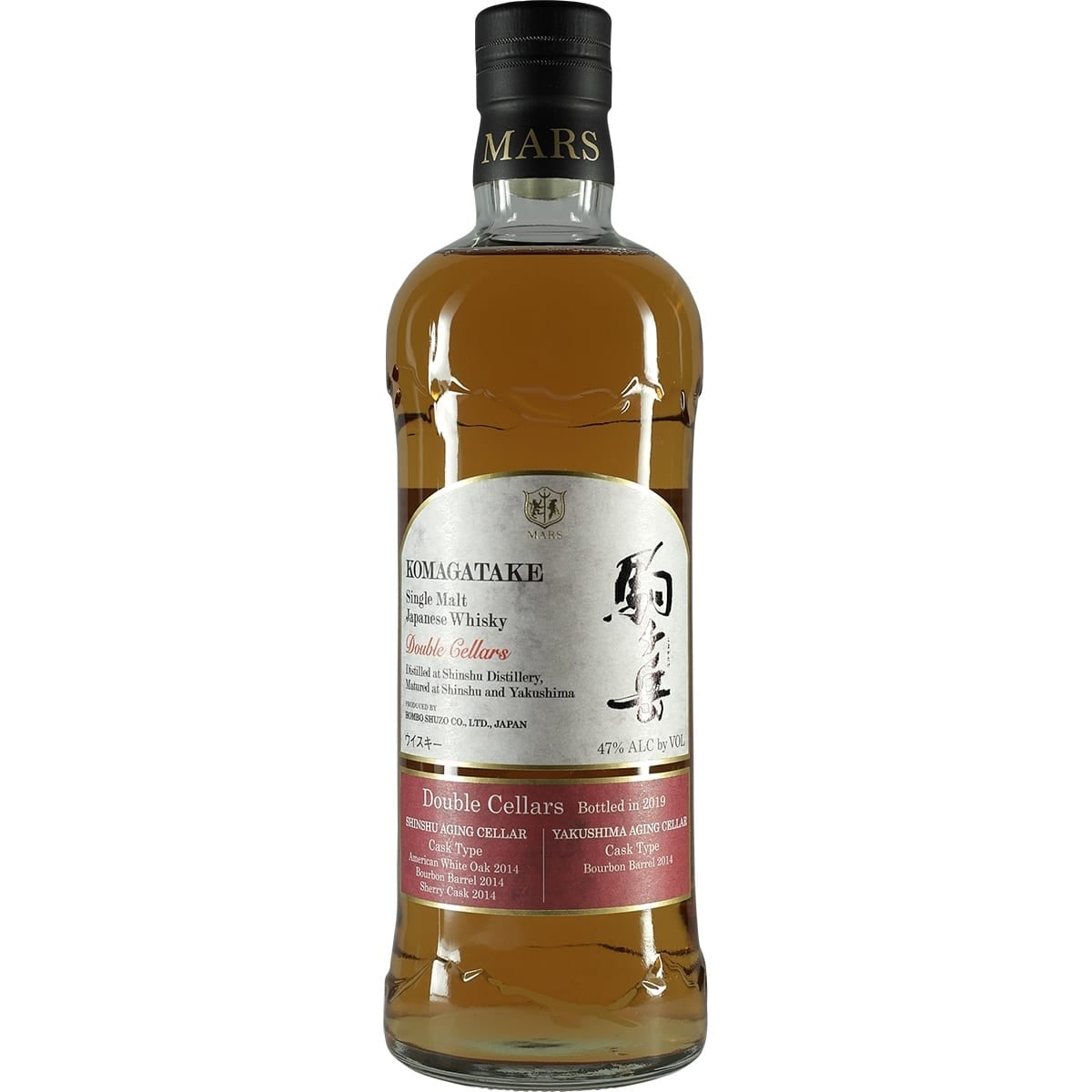 Hombo Mars Komagatake double Cellars 2019 Bottle
