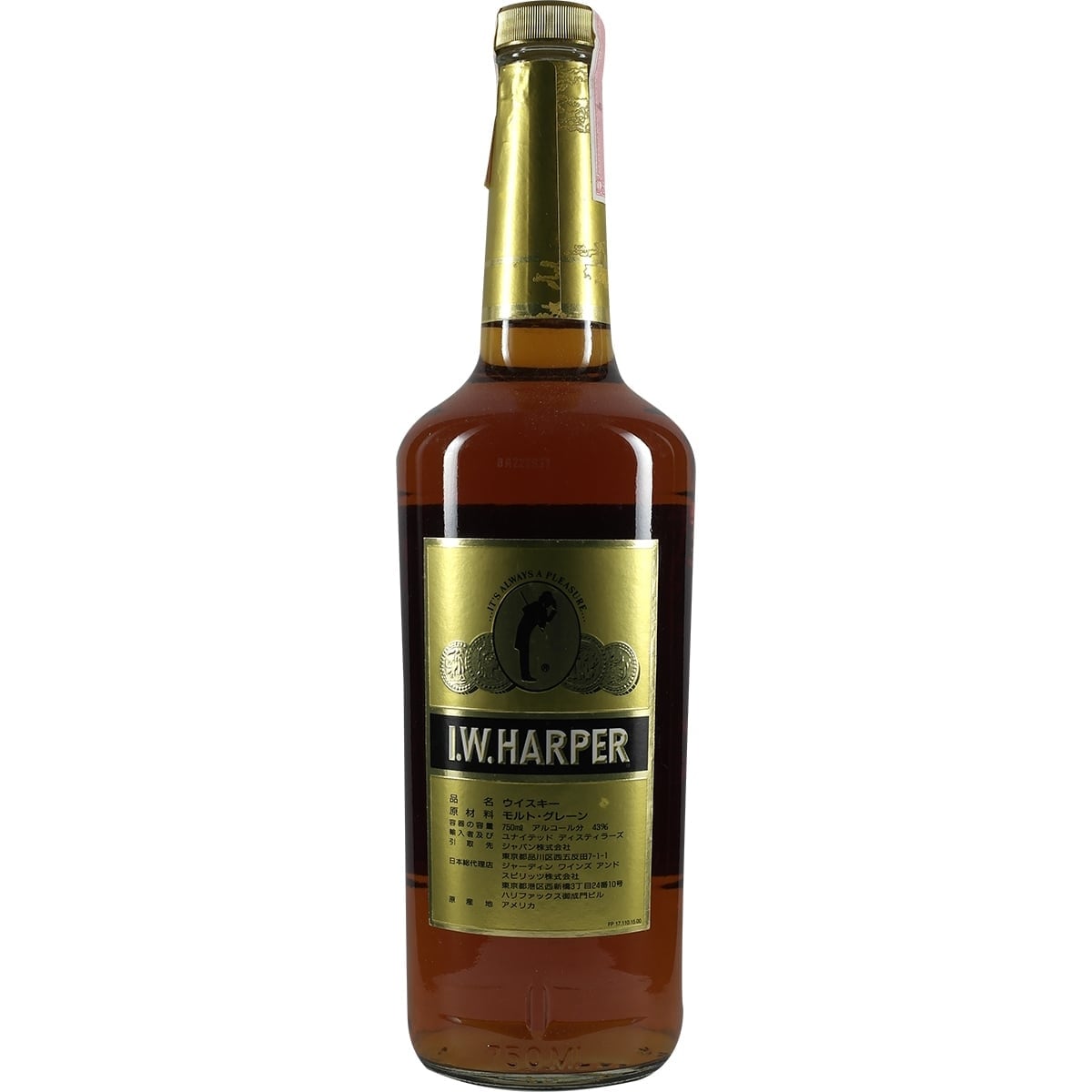 I.W. Harper Gold 80s 43% 002