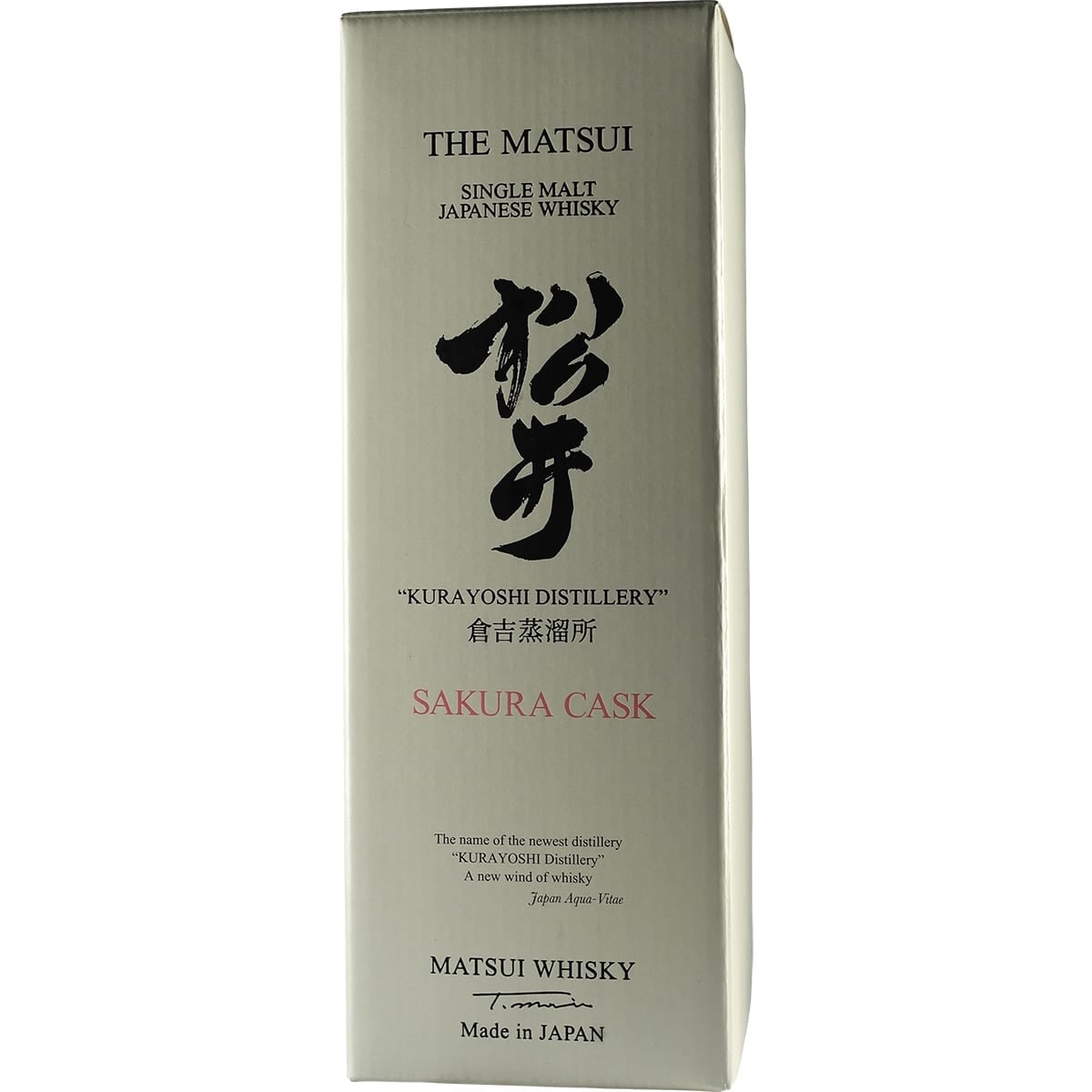 Kurayoshi Matsui Single Malt Sakura Cask Box
