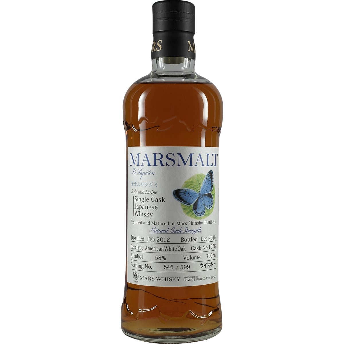 Mars Le Papillon #1558 2012 Single Cask
