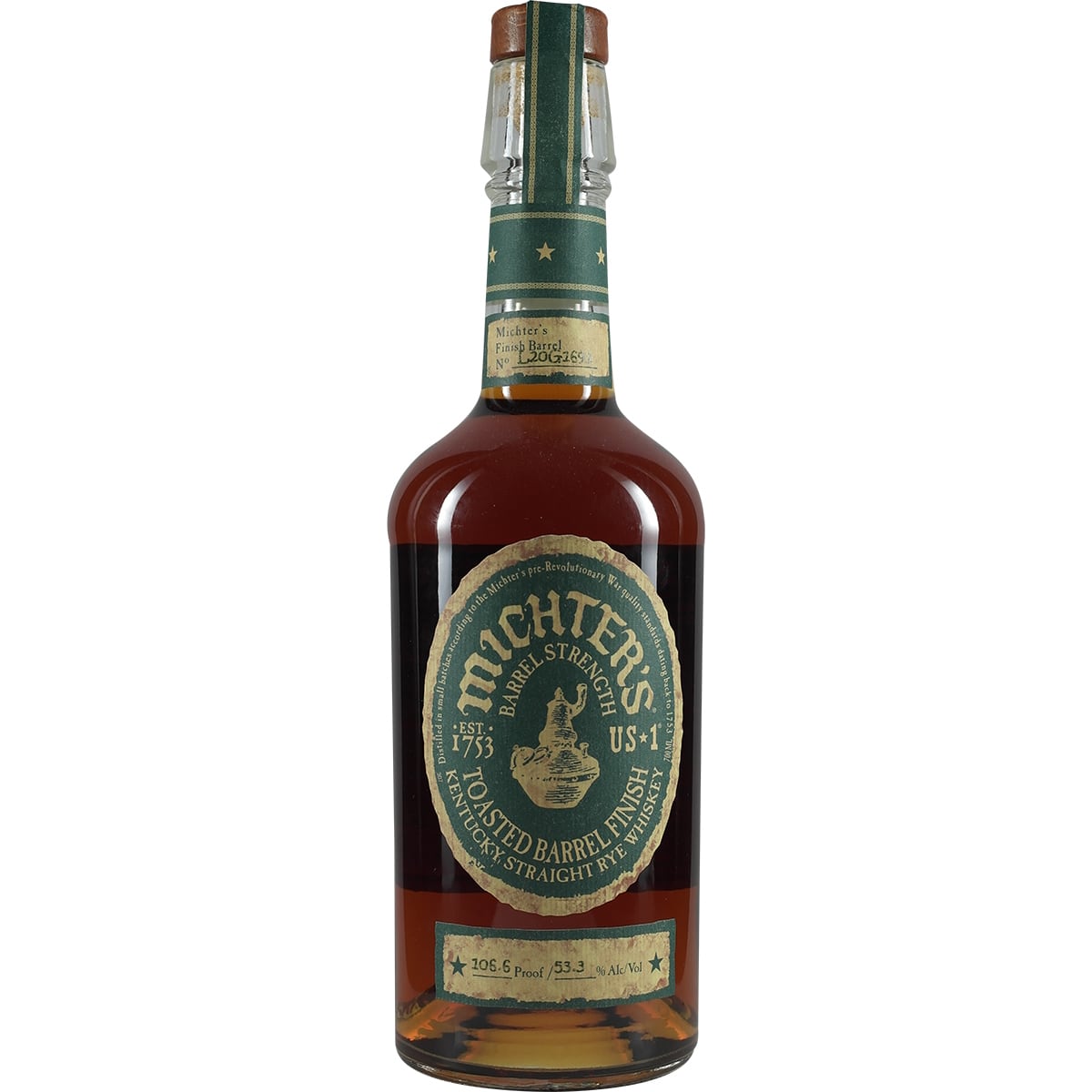 Michter's Toasted Barrel Finish Rye Whiskey 2020