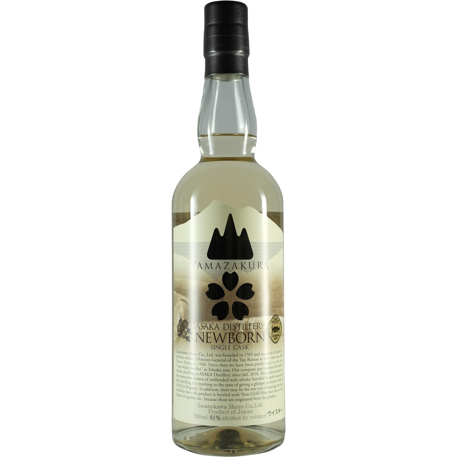 Sasanokawa Yamazakura New Born Cask# 17101 Bourbon Barrel Bottle 01