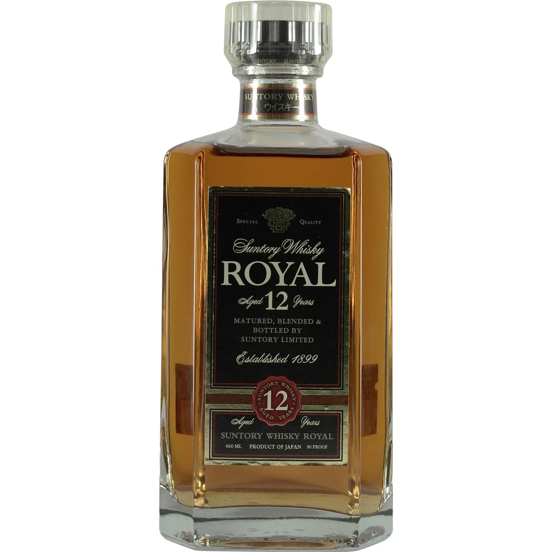 Suntory Royal 12 Years Square Bottle Front