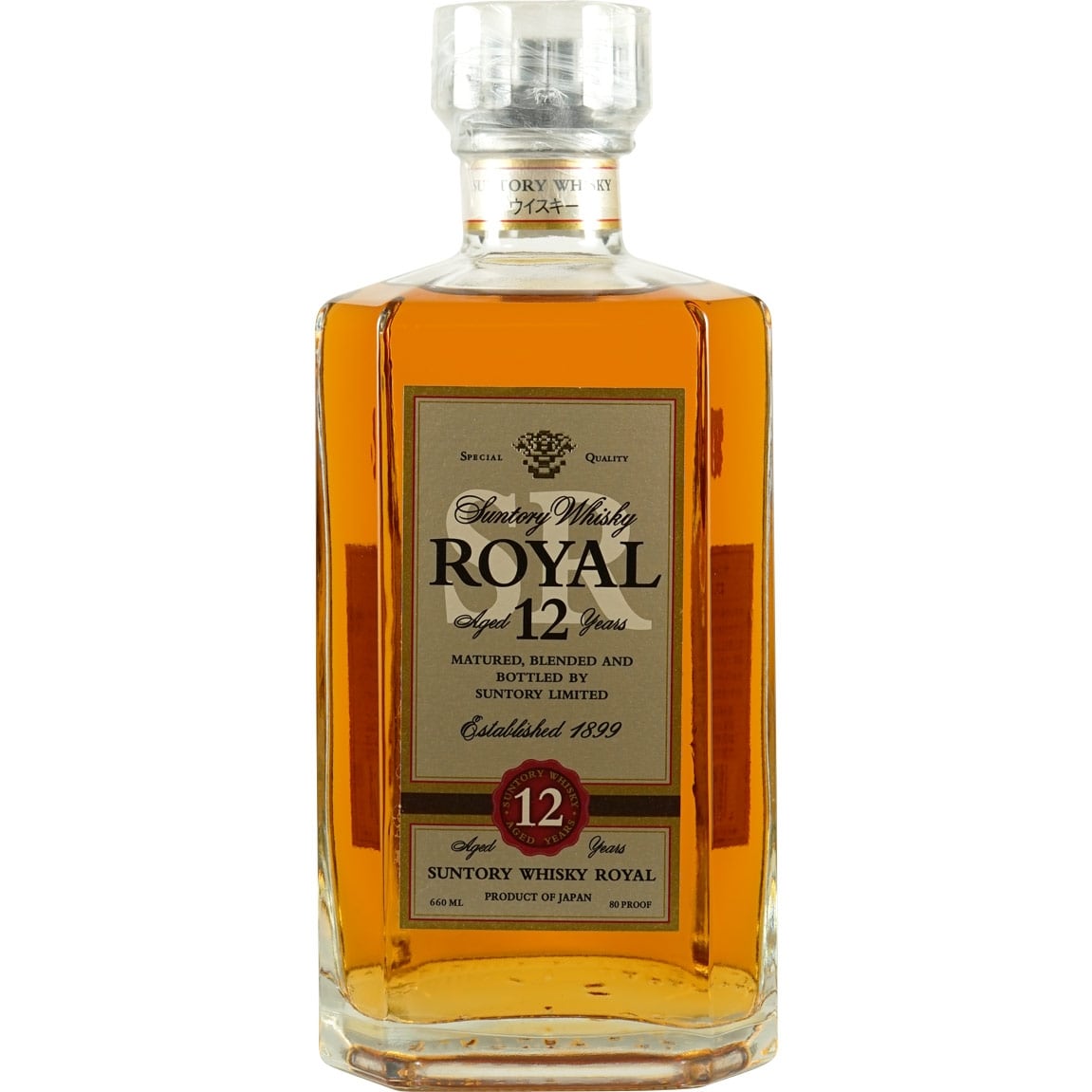 Suntory Royal 12 Years Square Bottle Front