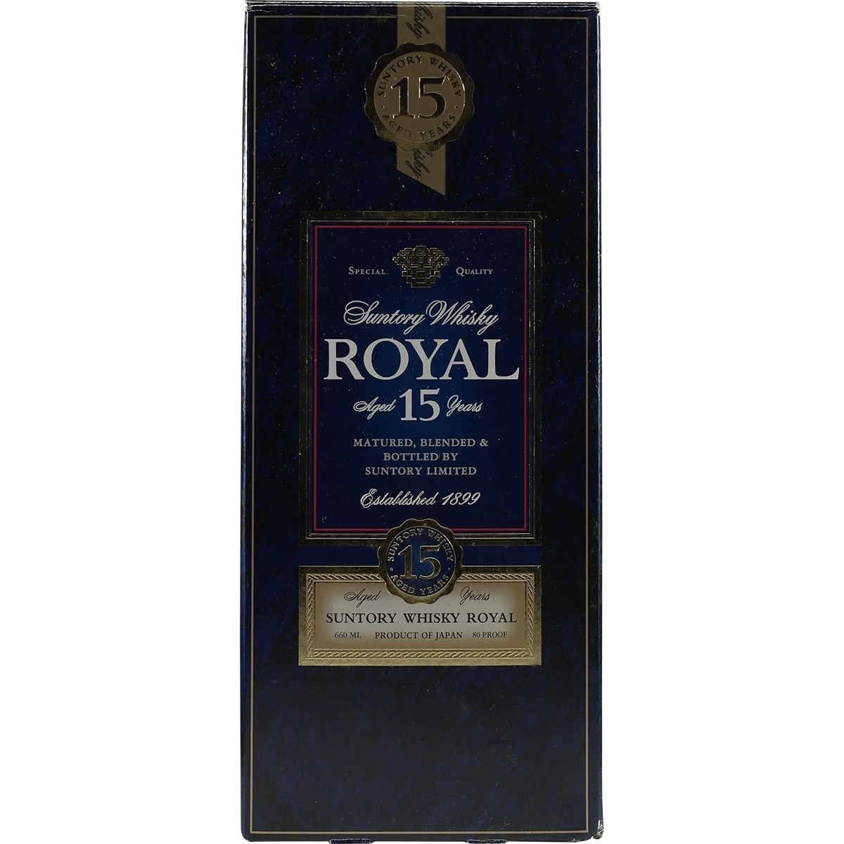 Suntory Royal 15 Years Blue Lable Square Bottle 002