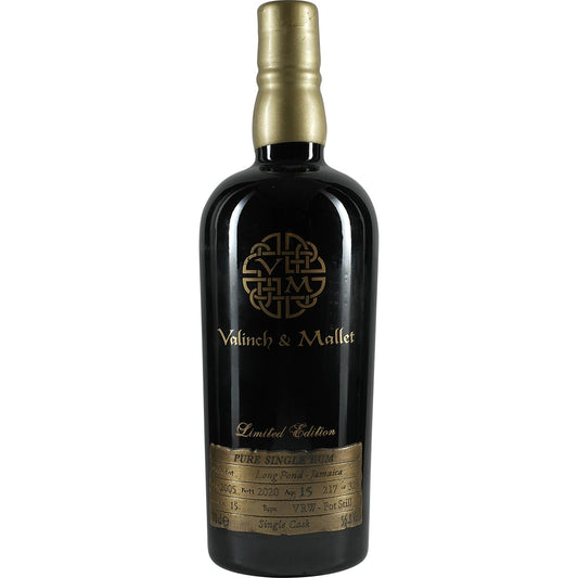 Jamaica Single Cask 15 Years Long Pond Valinch & Mallet The Spirit of Art