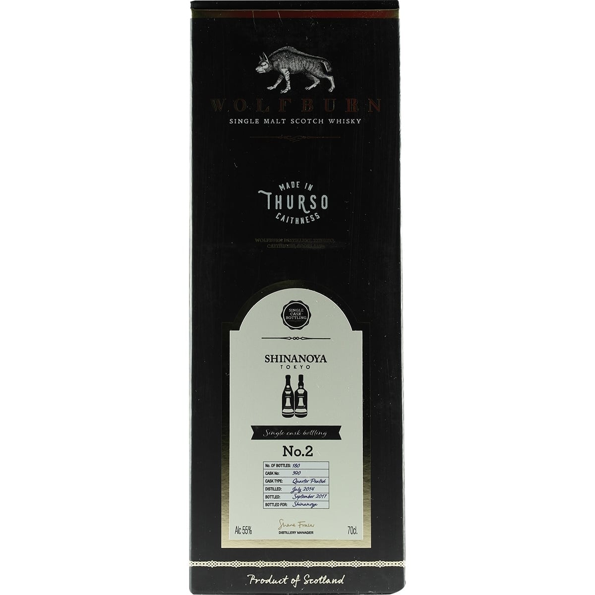 Wolfburn Shinanoya No.2 Cask No.390 003