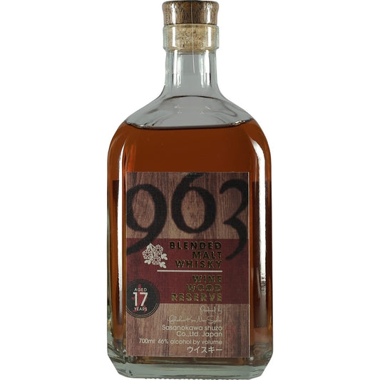 Yamazakura 963 Pure Malt Winewood Reserve 17 Years  Bottle Front