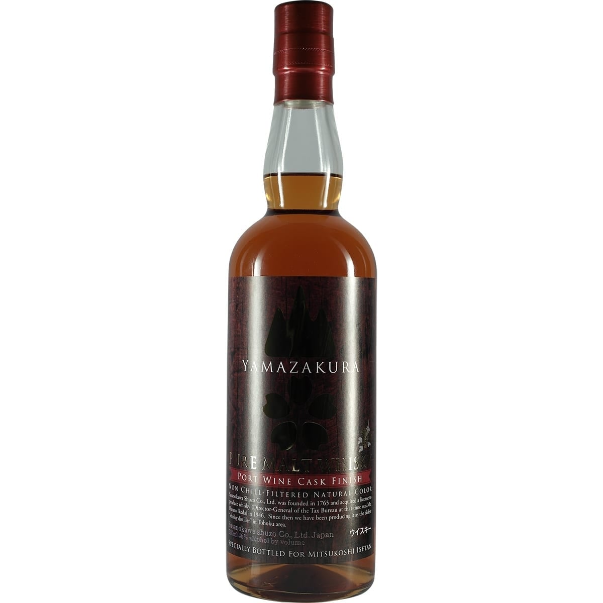 Yamazakura Pure Malt Port Wine Cask Finish for Isetan Bottle