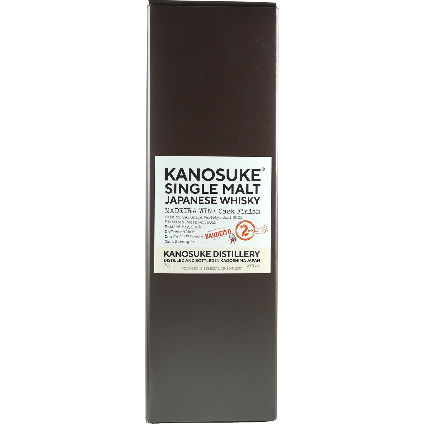Kanosuke Single Cask #2291 Madeira Cask Barbeito 2nd