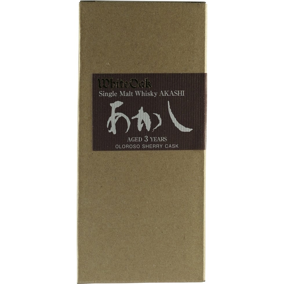 Akashi Single Malt 3 Years Oloroso Sherry Cask Box Front 