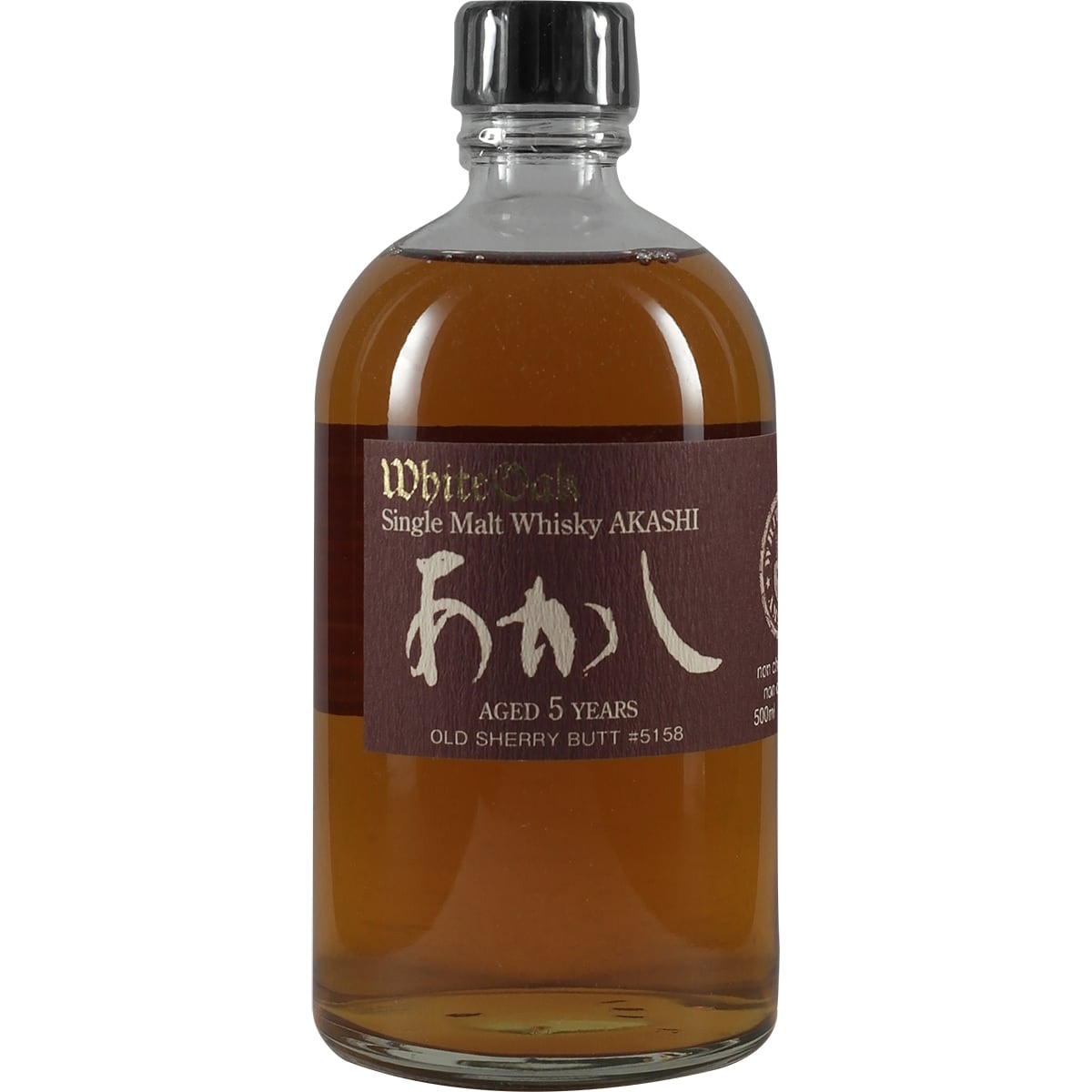 Akashi Single Malt White Oak 5 Year Old Sherry Butt #5158