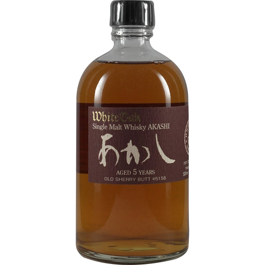 Akashi Single Malt White Oak 5 Year Old Sherry Butt #5158