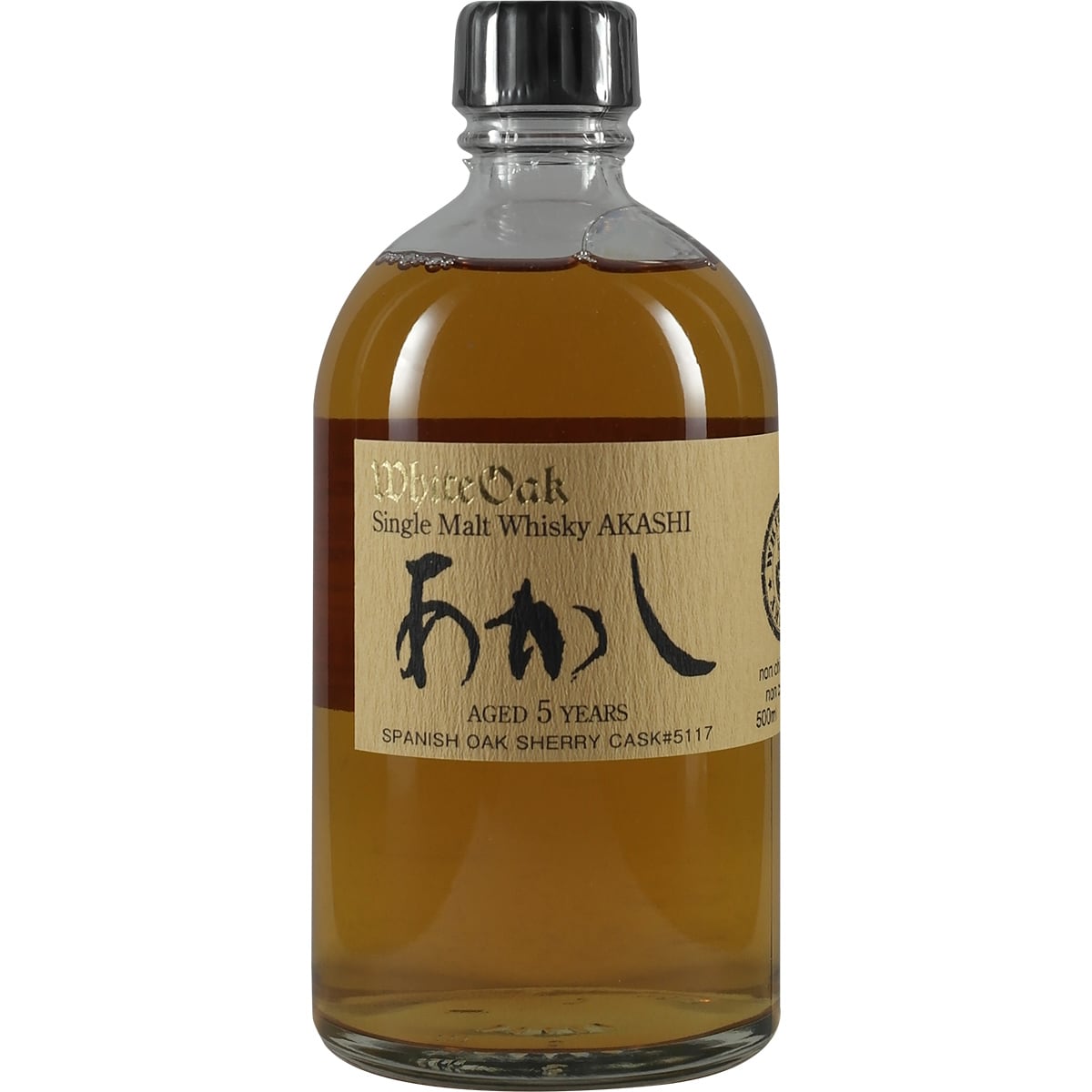 Akashi Single Malt White Oak 5 Years Spanish Oak Sherry Cask #5117