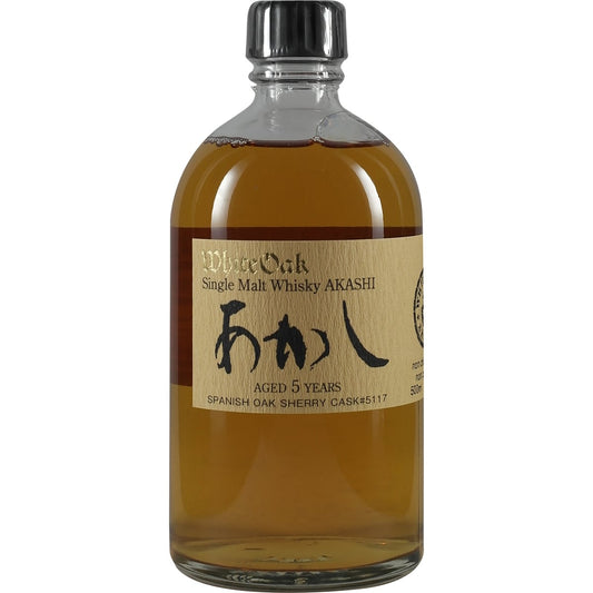 Akashi Single Malt White Oak 5 Years Spanish Oak Sherry Cask #5117