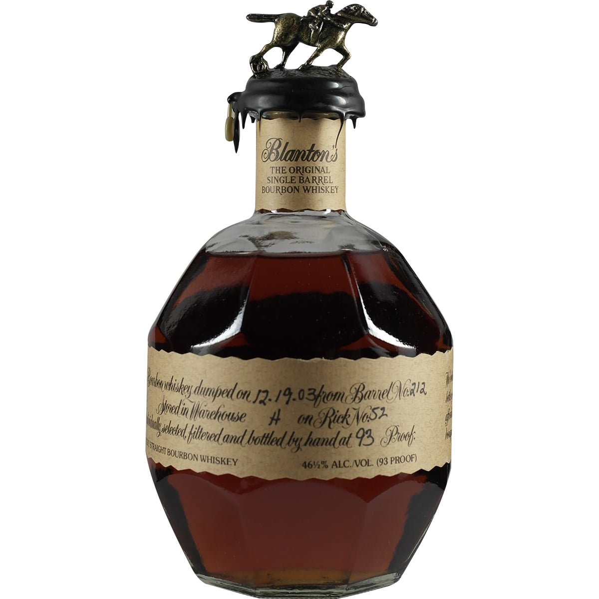 Blanton's Single Barrel Original dumped 12-19-03