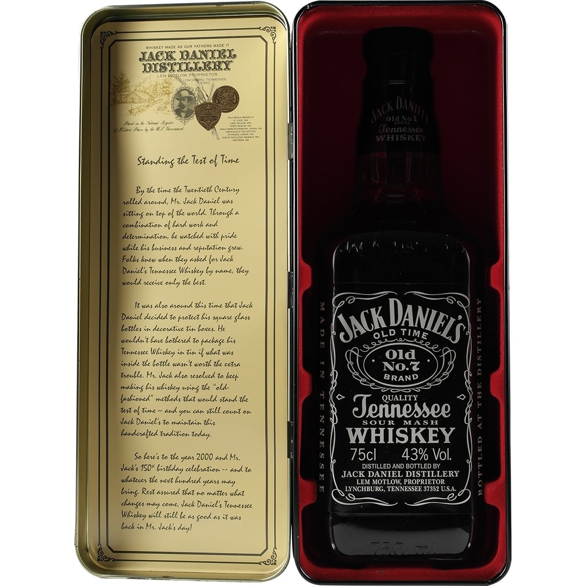 Jack Daniels NO.7 43% 750ml Metallbox 001