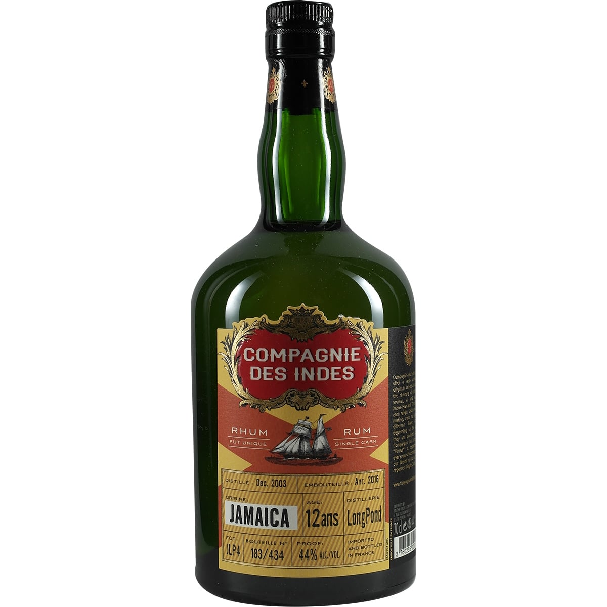 Compagnie des Indes Long Pond 12 Years JLP4