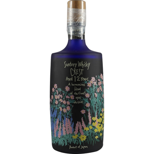 Suntory Crest 12 Years Flower Bottle 001