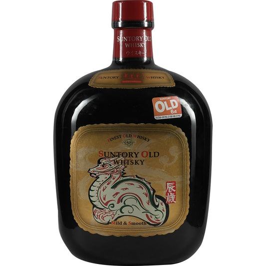 Suntory Old Whisky Mild &amp; Smooth Zodiac Star Sign Bottle Dragon 7 Dragon 2000