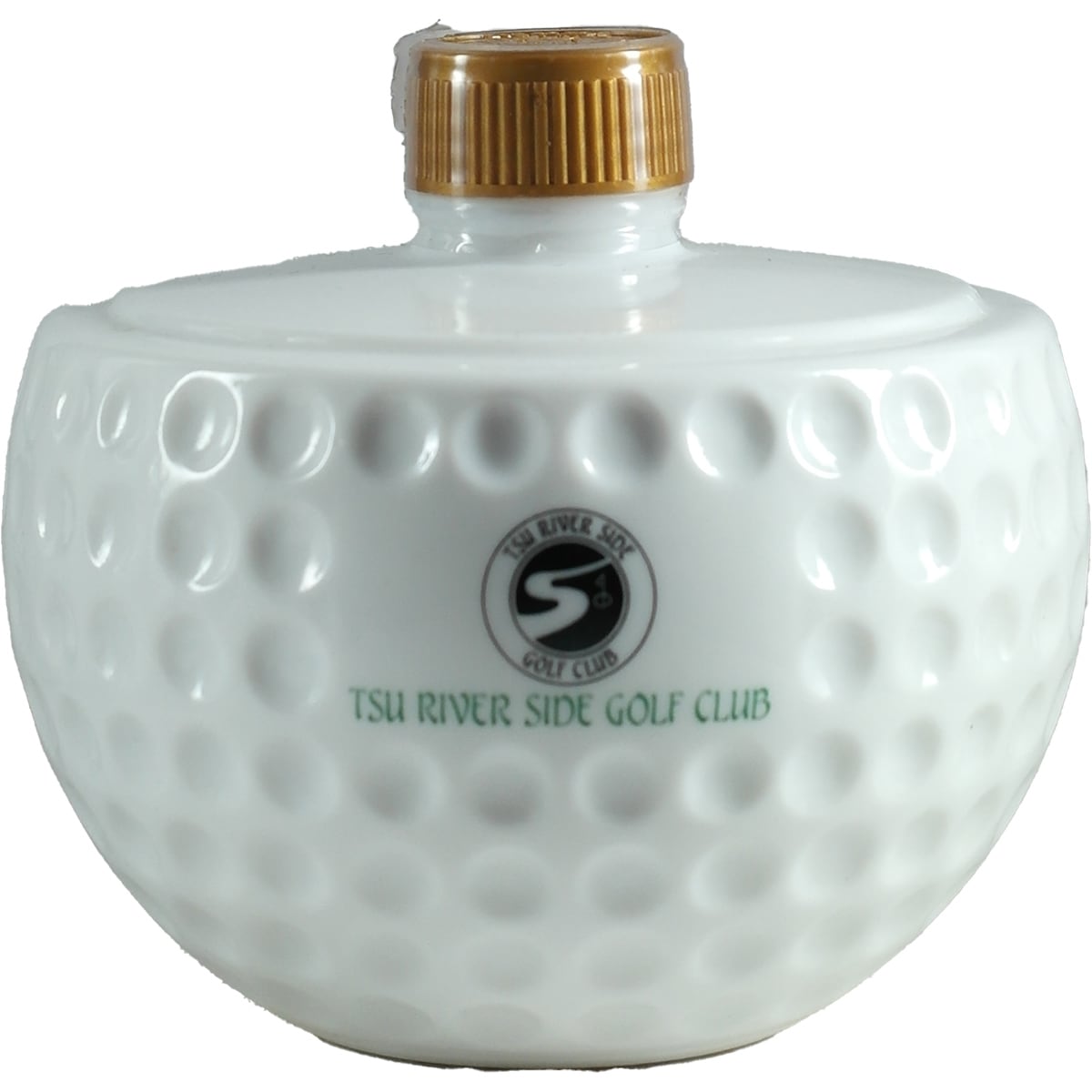 Nikka Golfball Whisky Bottle Tsu River Side Golf Club 500ml