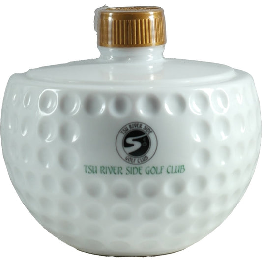 Nikka Golfball Whisky Bottle Tsu River Side Golf Club 500ml
