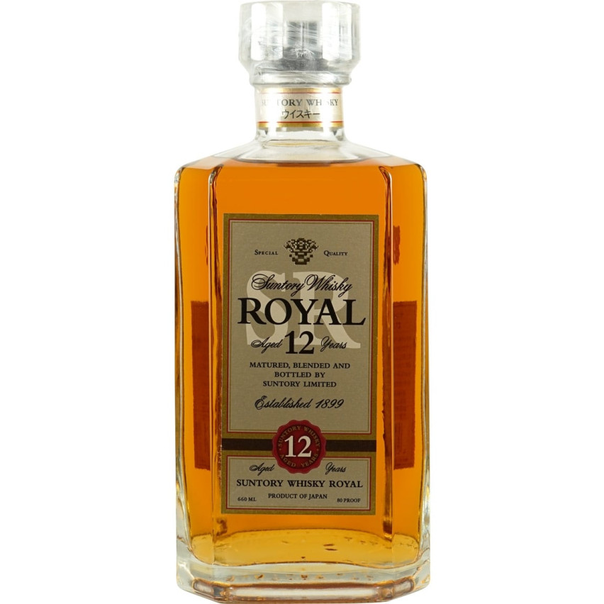 Suntory Royal 12 Years Square Bottle white Lable 660ml